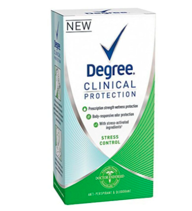 Degree Clinical Protection Antiperspirant& Deodorant, Stress Control 1.70 oz