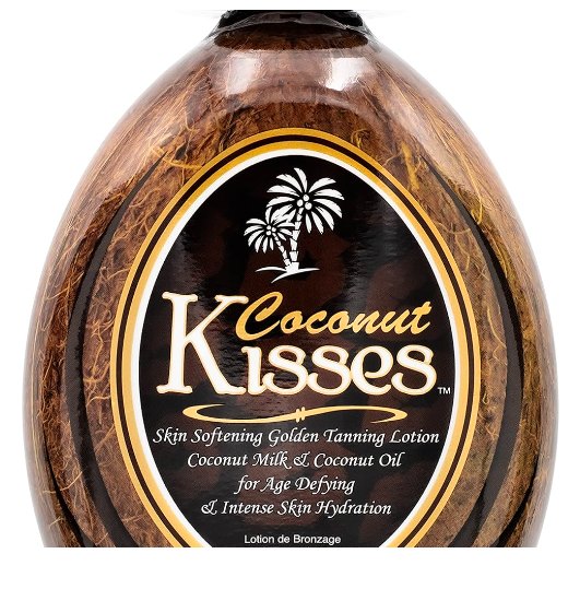 Ed Hardy Coconut Kisses Golden Tanning Lotion Cruelty Free, Gluten Free, Mineral Oil Free, DHA Free for All skin type,13.5 oz