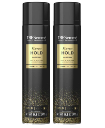 TRESemmé Hairspray, Extra Hold, Aerosol Spray Value Pack – Moisturizing Hair Spray, 14.6 Oz. Hair Mask (Pack of 2)