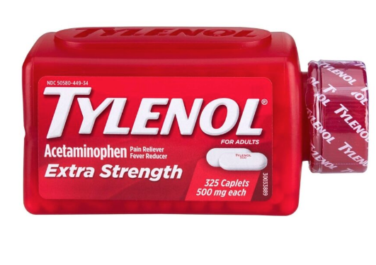Tylenol Extra Strength Acetaminophen 500 Mg 325 Caplets