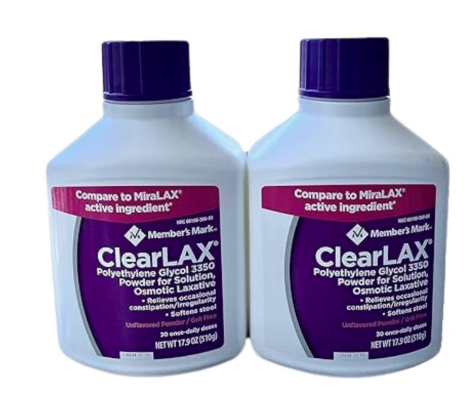Member’s Mark ClearLAX 3-Pack Laxative Powder for Constipation Relief