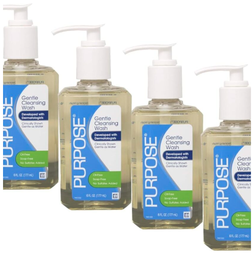 Purpose Gentle Cleansing Wash, 6 Fl Oz (Pack of 4)