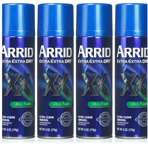 ARRID XX Ultra Clear Anti-Perspirant Deodorant Spray, Ultra Fresh 6 oz (Pack of 4). Amazon's Choice Amazon's Choice highlights highly rated, well-priced