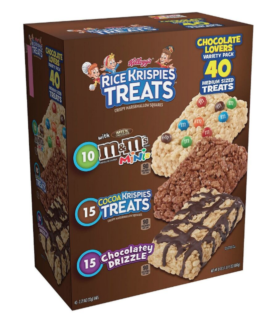 Kellogg’s Rice Krispies Treats Variety Pack (40 Count)