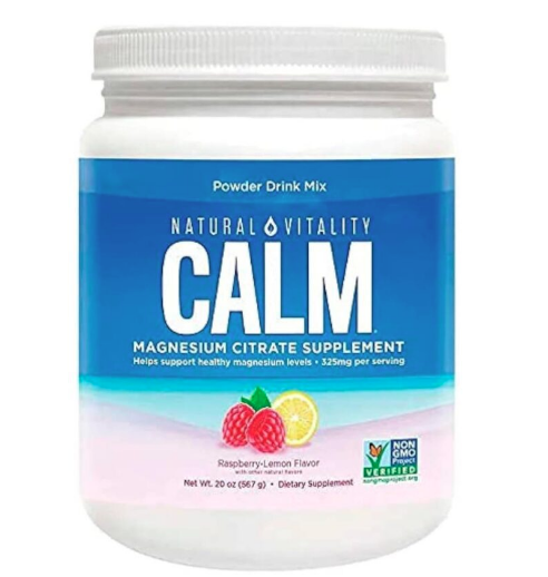 Natural Vitality Calm Magnesium Citrate Powder, 20 Ounces