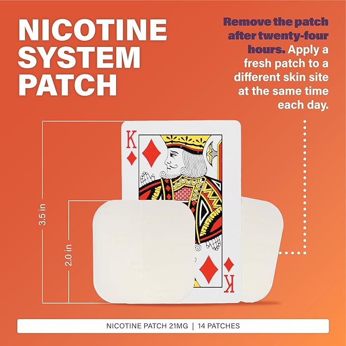 Rugby Clear Nicotine Patches - 21mg Transdermal System Patch Quit smoking with this Step 3 nicotine patch that delivers 7 mg over 24 hours, reduces cravings, and includes behavior support from Rugby Laboratories.- Step 1 - 14 Count (1 Pack) - Image 4