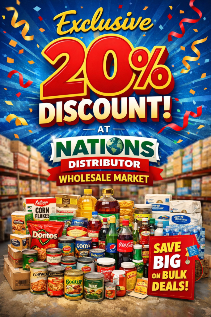 Exclusive 20% Discount at Nations Distributor