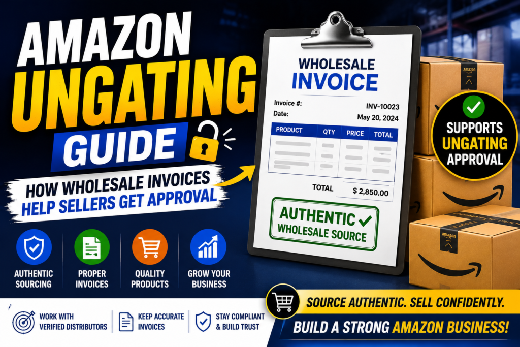 Amazon ungating guide with wholesale invoices