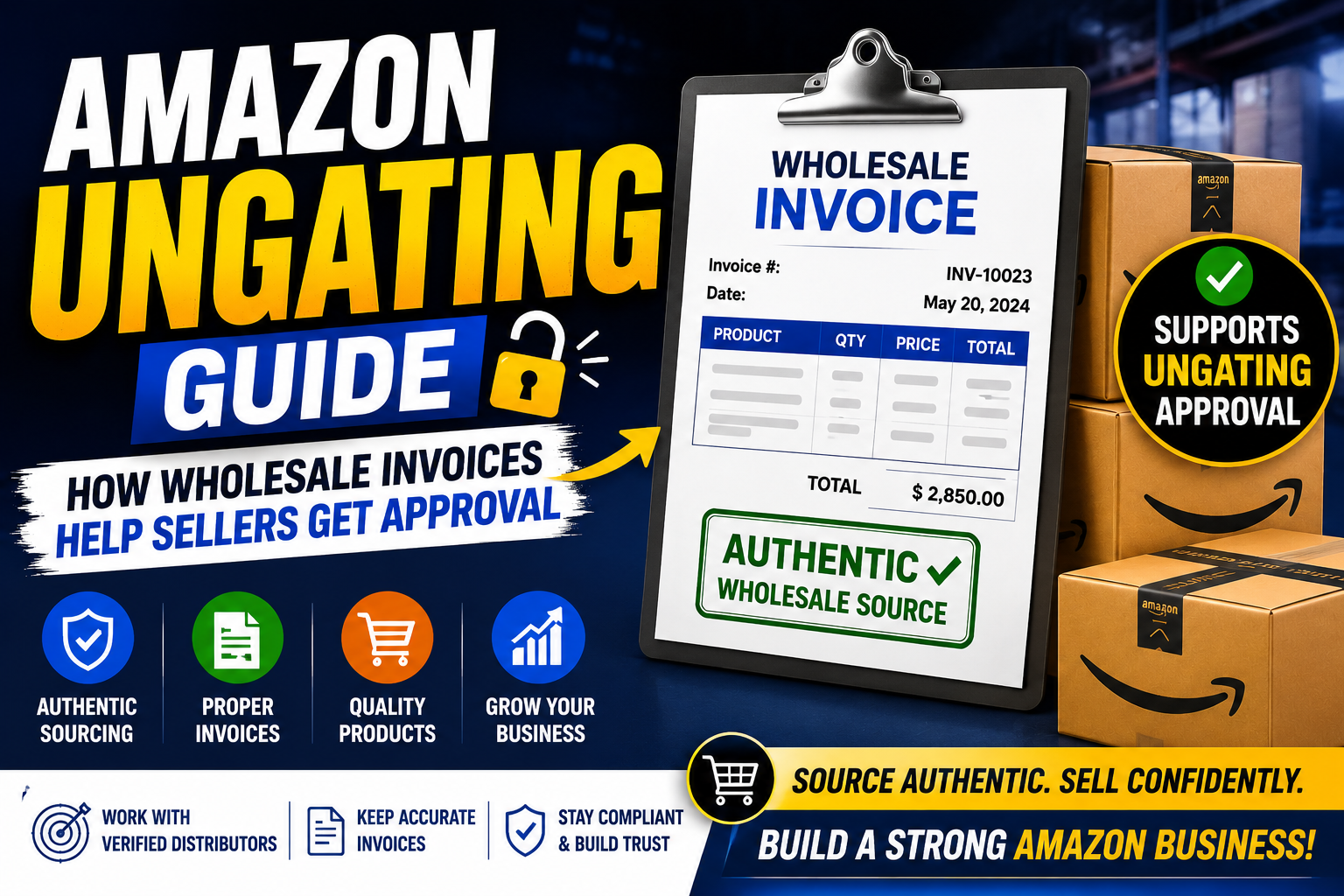 Amazon Ungating Guide How Wholesale Invoices Help Sellers Get Approval