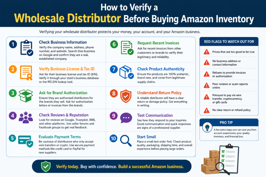 How to Verify a Wholesale Distributor for Amazon Inventory