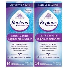Replens Long Lasting Vaginal Moisturizer, 14 Applications 1.23 oz (Pack of 2)