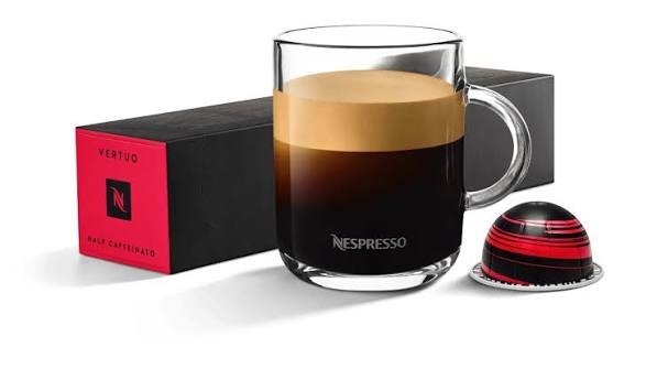 Nespresso VertuoLine kxVbP Half Caffeinato 10-Count Coffee Capsules (2-Pack) Bundle (2 Items)