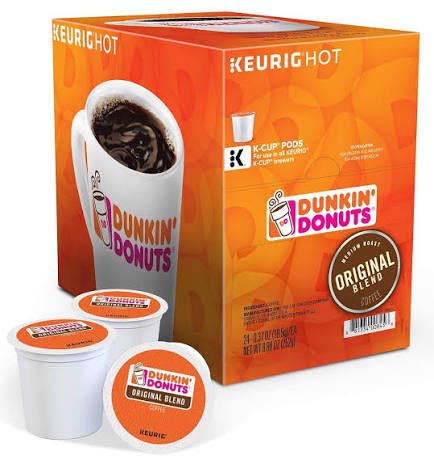 Dunkin’ Donuts 2091512 Original Blend Coffee K-Cup Pods Medium Roast 44/Box (006933)