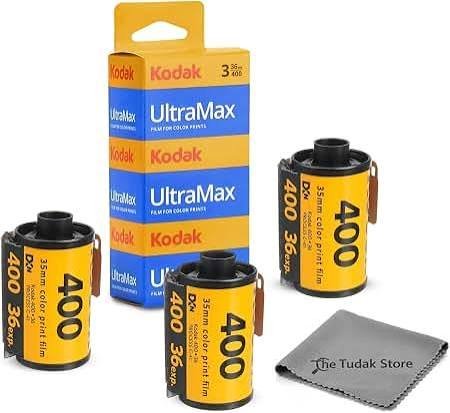 Kodak Ultramax 400 Color Print Film 36 Exp. 35mm DX 400 135-36 (108 Pics) (Pack of 3), Basic