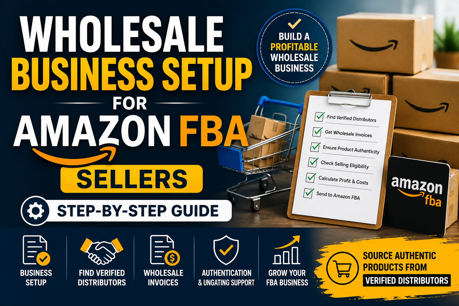 Wholesale Business Setup for Amazon FBA Sellers: Step-by-Step Guide