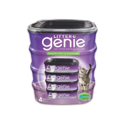 Litter Genie Refill Bags (4-Pack) – Multi-Layer Odor-Barrier Technology