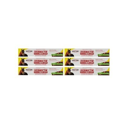 Durvet 6 Pack Ivermectin Paste 0.21 oz Apple Flavored Horse Wormer
