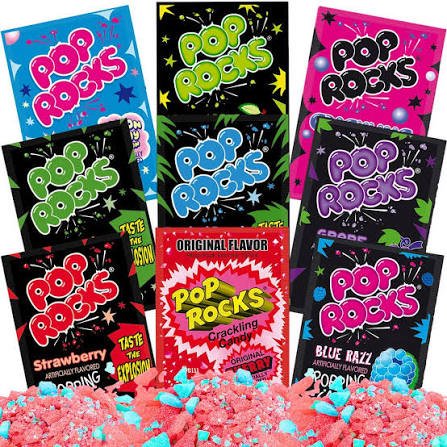 Pop Rocks Candy Variety Pack Popping Candy – Pop Rocks Bulk Candy, Nine Different Flavors Bulk Popping Candy (36 Count)